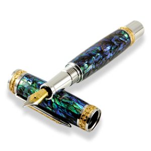 Abalone Paua shell fountain pens - Captain version gold 22k