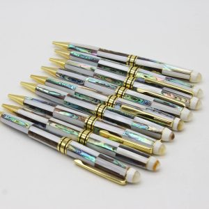 Elegant Shell Inlay Ballpoint Pens – Mother of Pearl & Abalone Collection